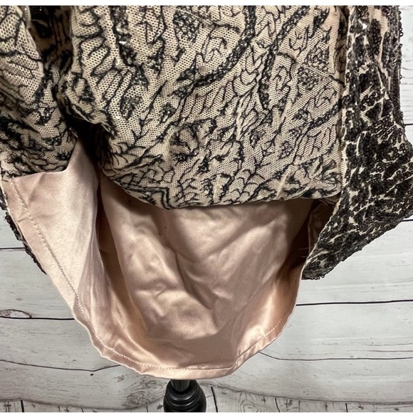 VINCE CAMUTO Bodycon Dress Sequined Sleeveless Stretch Lined Rear Zipper - Picture 5 of 10